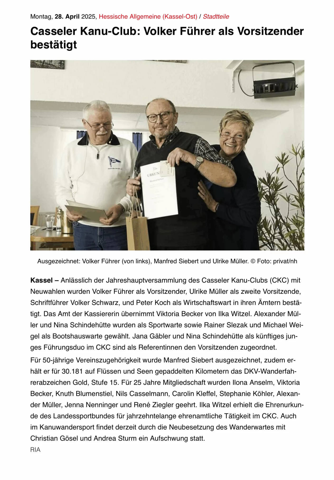 CKC Pressespiegel